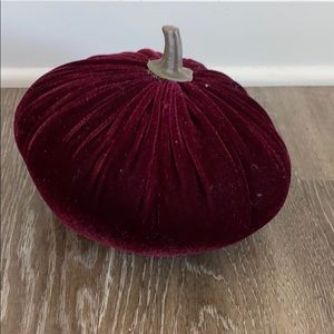 Plush velvet pumpkin